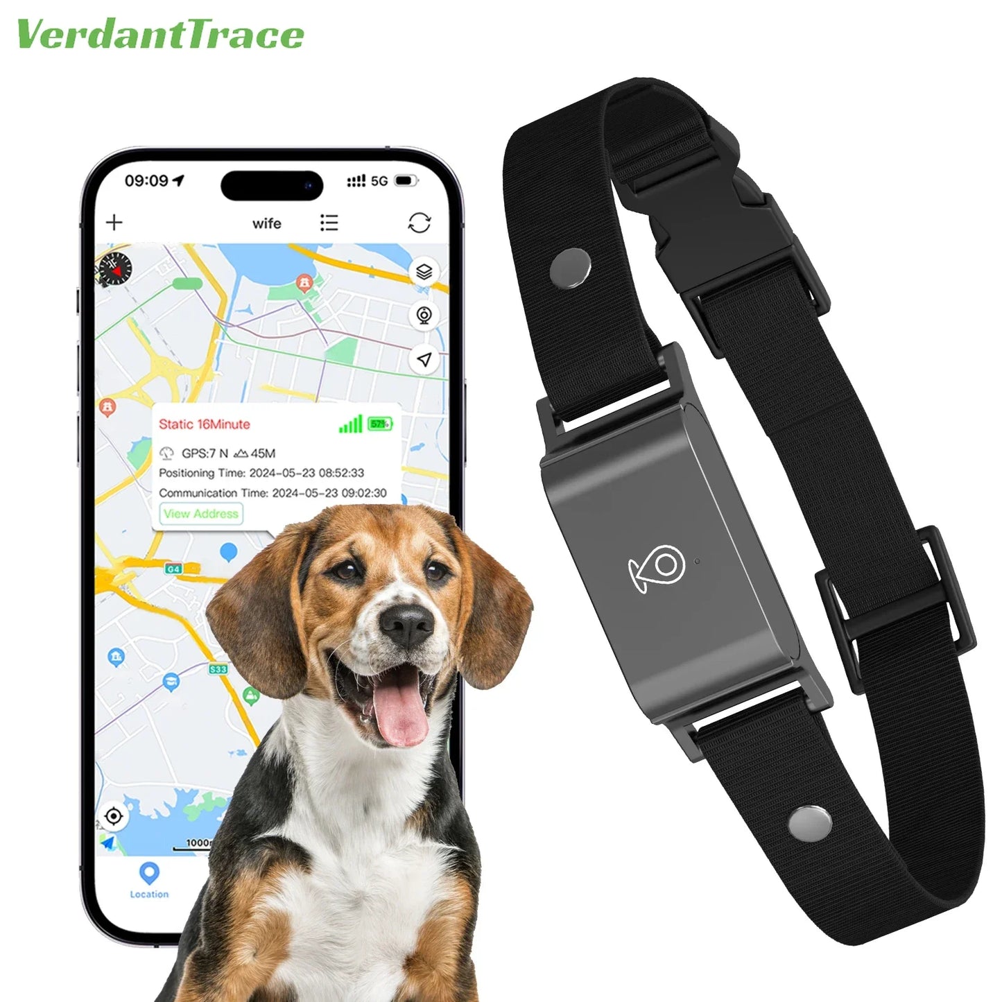 Pet Dog Cat GPS Tracker Collar