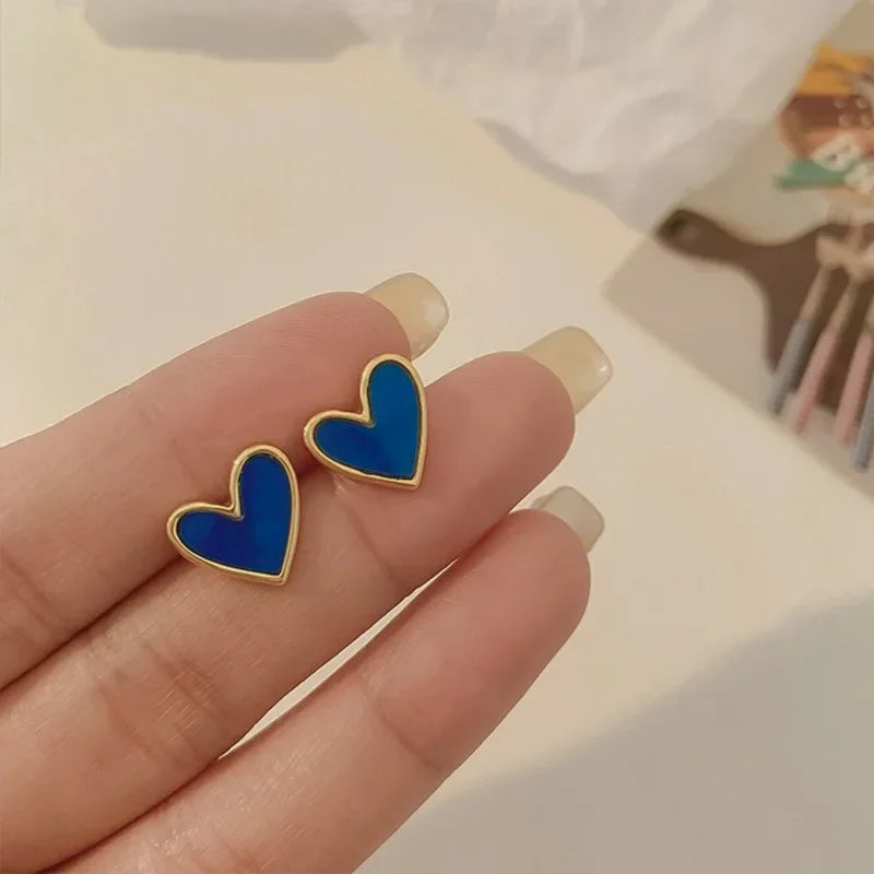New Fashion love Heart Pearl Earrings for Women Sweet Elegant Temperament Drop Earring Trend Jewelry Accessories