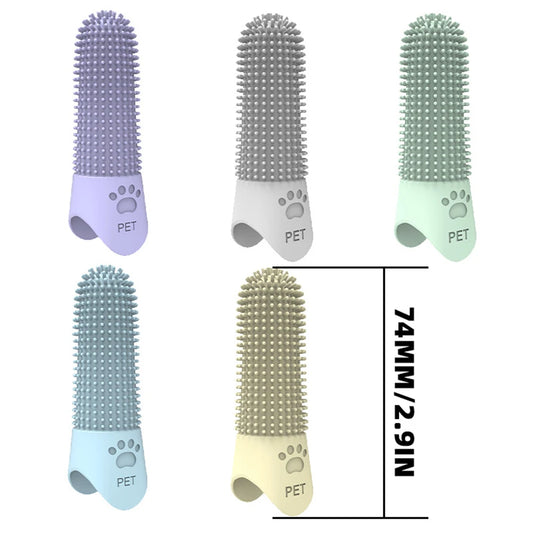 Pet Silicone Fingertips Toothbrush