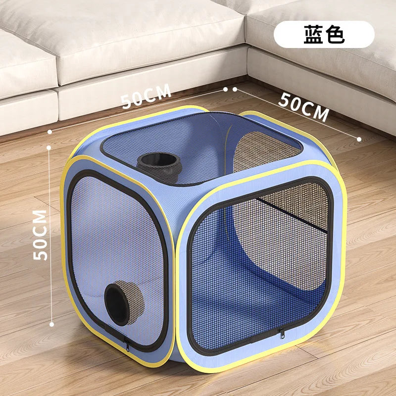 Folded Automatic Pet Drying Box Closed Hair Blow Blow-Drying Bag Cat Bathing Blow-Drying Artifact Package Drying Tent Cat Box