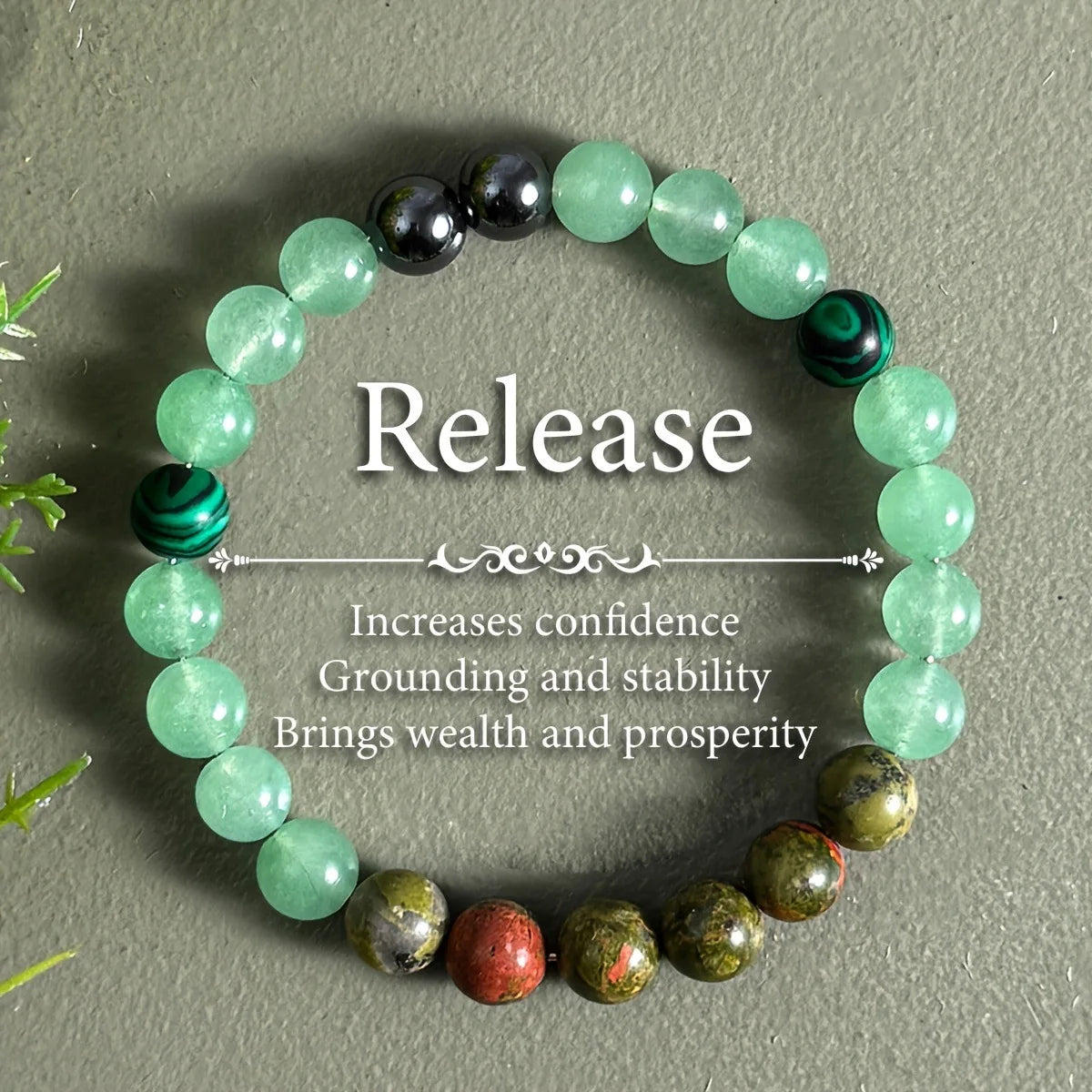 Natural Stone Symbolic Beaded Bracelet Women Men Anxiety Relief Protection Money Spiritual Inner Self-Love Jewelry