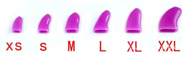 14 Colors Soft Dog Pet Nail Caps Claw Control Paws off + 5pcs Adhesive Glue Size XS S M L XL XXL