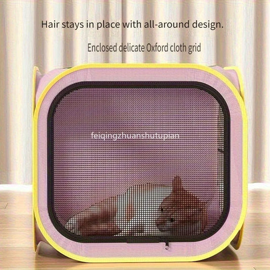 Folded Automatic Pet Drying Box Closed Hair Blow Blow-Drying Bag Cat Bathing Blow-Drying Artifact Package Drying Tent Cat Box