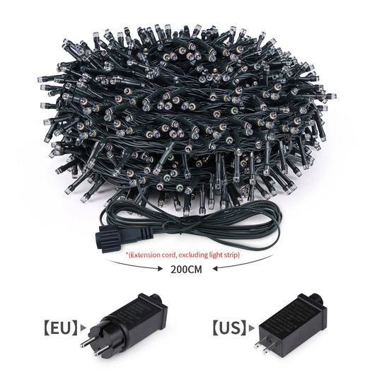 2025 New Year Decoration LED Christmas Light White/Warm/RGB Waterproof Fairy String Lights for Curtain Wedding Party Lighting