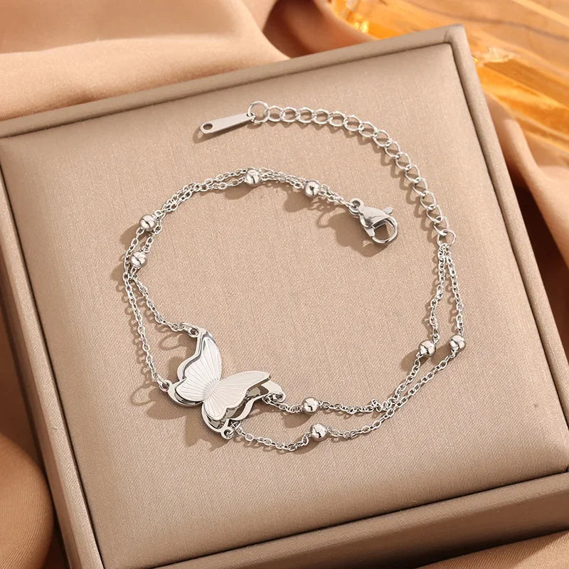 Hot Sale Exaggerate Individuality Metal Smooth Surface Water Drop Bangle for Woman Adjustable Bracelet Paty Jewelry Daily Wear