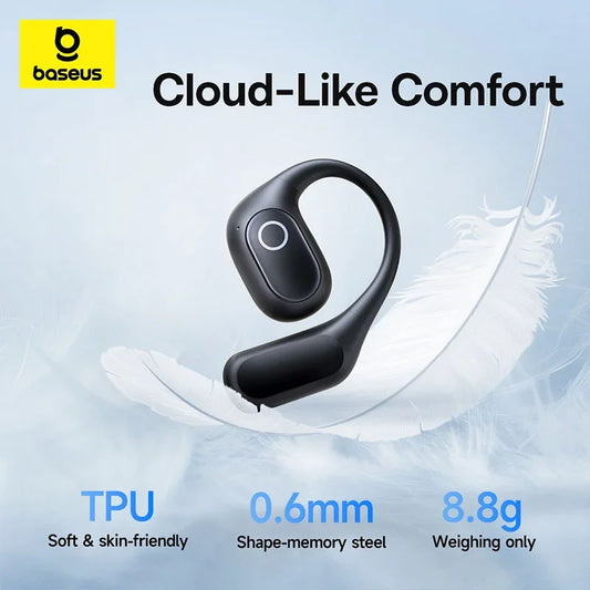 Baseus Eli 2i Fit Open-Ear Earphones True Wireless Bluetooth 6.0 Ear Hooks Headphones IPX5 Waterproof Sports Earbuds Bass Boost