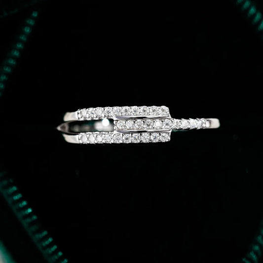 S925 Sterling Silver Moissanite Ring