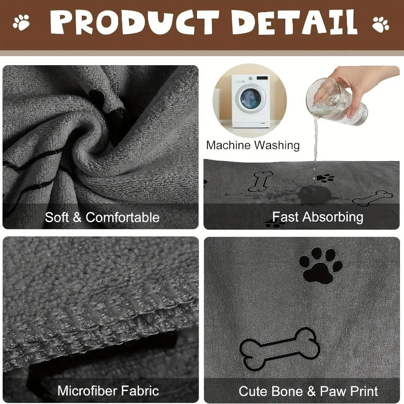 Microfiber Absorbent Pet Towel