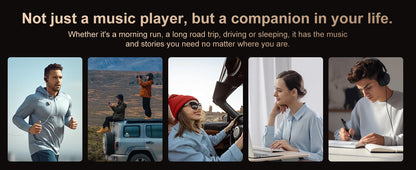 Hi-Fi MP3 Player with Bluetooth and WiFi, Oilsky Lossless DSD High-Resolution Digital Audio with 64GB Memory Card up to 1TB