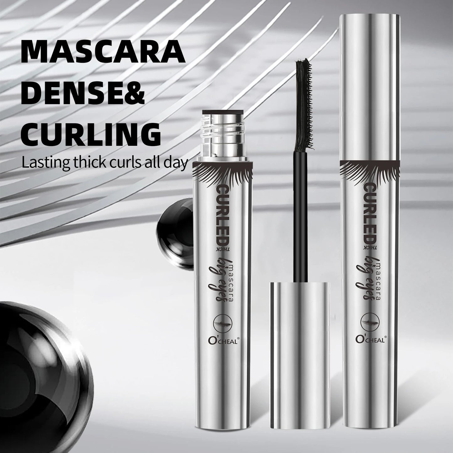 O‘cheal Mascara Black Lash Eyelash Brush 3D Silk Thick Curling Lengthening Eyes Lashes Beauty Makeup Cosmetics Extension Mascara