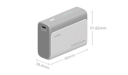 Cuktech Power Bank 10000mAh Pocket Version PB100S USB type C 30W 2-way Fast Charge Mini Powerbank for iPhone 15/14 Xiaomi Huawei