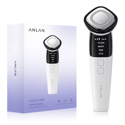 ANLAN EMS Facial Massager Face Lifting LED Photon Deep Cleaning Eye Skin Wrinkle Removing Heat Vibration Skincare Beauty Device