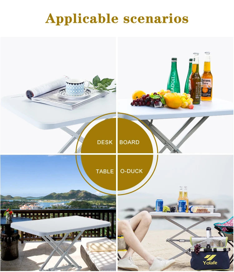 Outdoor Folding Table Portable Camping Picnic Barbecue Table Tourist Balcony Garden Table Waterproof Durable Camping Equipment