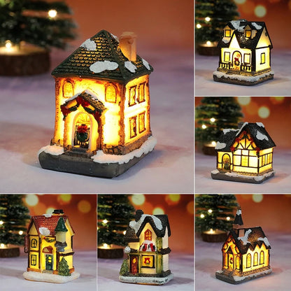 Christmas House Light Decorations For Home Ornaments Kids Xmas Gift New Year 2025 Navidad Decor Bedroom Night Light With Battery