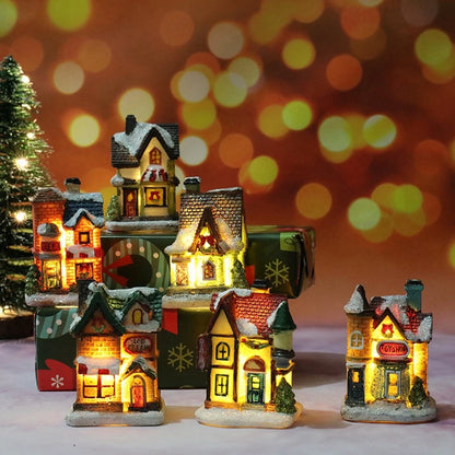 Christmas House Light Decorations For Home Ornaments Kids Xmas Gift New Year 2025 Navidad Decor Bedroom Night Light With Battery