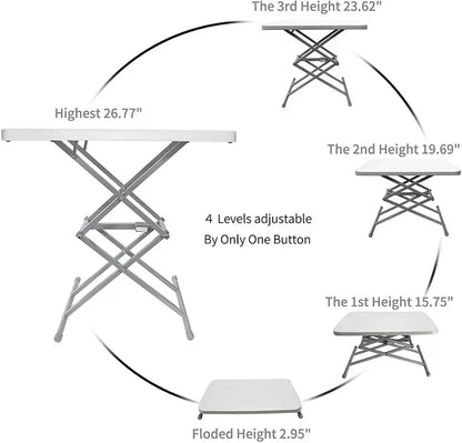 Outdoor Folding Table Portable Camping Picnic Barbecue Table Tourist Balcony Garden Table Waterproof Durable Camping Equipment