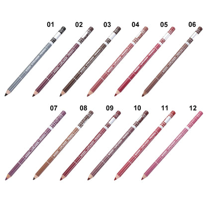 1PC Matte Natural Wood Lip liner Pen Waterproof Long Lasting Lipstick Pencil Contour Matte Lady Charming Women's Makeup Tool