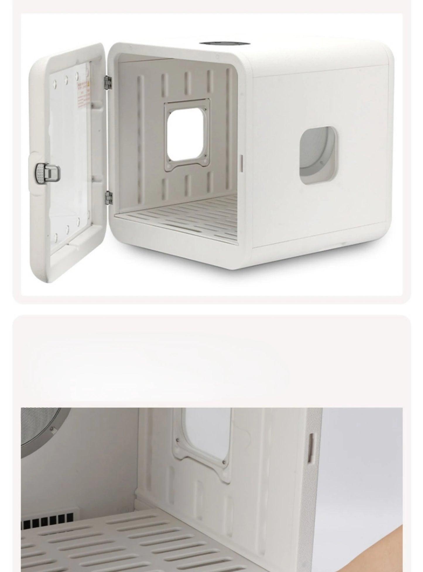 Pet Dryer Dog Hair Dryer Box for Pet Grooming Super Quiet Cat Hair Dryer Capacity Quick Drying Blower 360 Degrees Warm Air