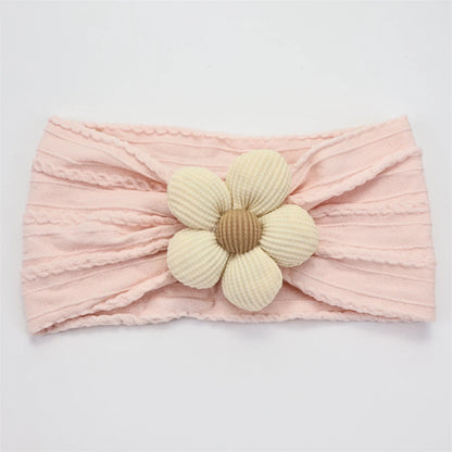 New Flower Nylon Girl Hairband Elastic Soft Baby Headband for Children Turban Headwear for Newborn Baby Kids Hair Accessories