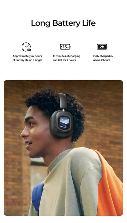 Noise Cancelling earphones With detachable display screen 930Plus Head-mounted Headphones Wireless Bluetooth Earphones With Mic