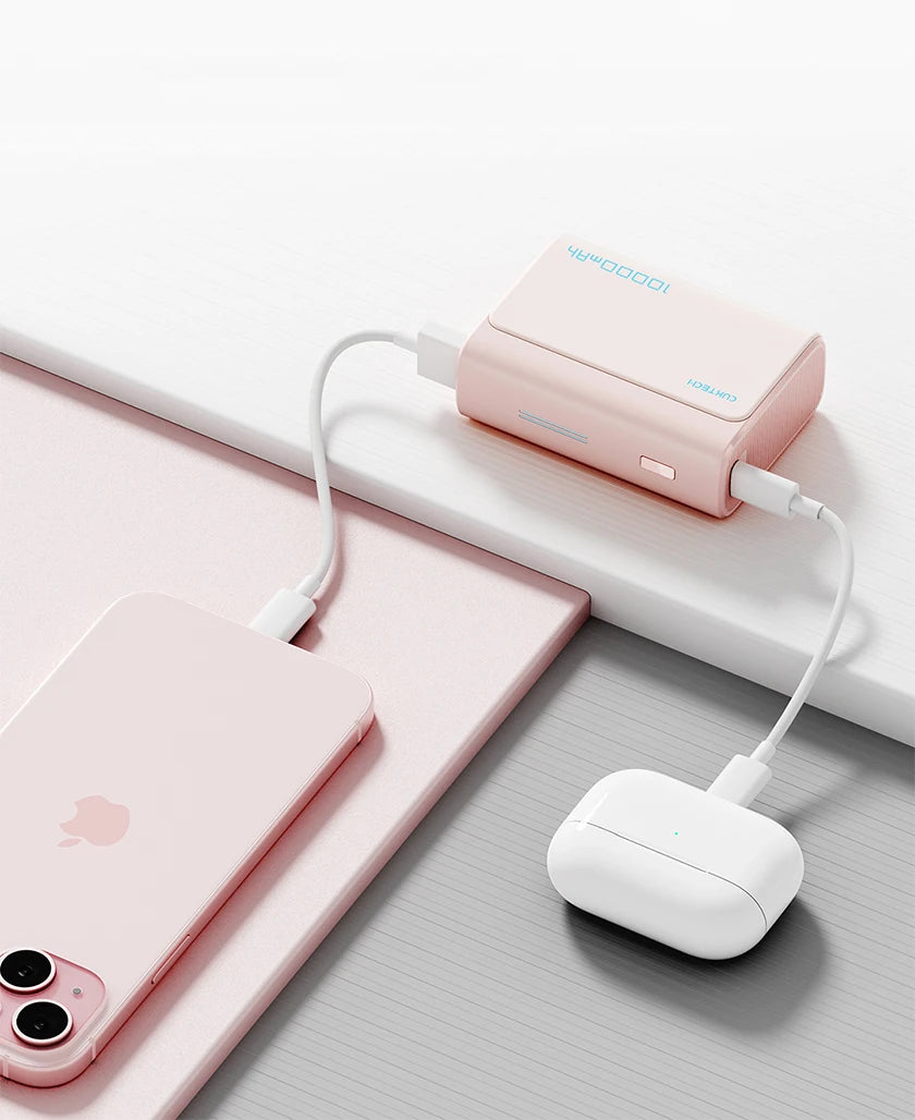 Cuktech Power Bank 10000mAh Pocket Version PB100S USB type C 30W 2-way Fast Charge Mini Powerbank for iPhone 15/14 Xiaomi Huawei