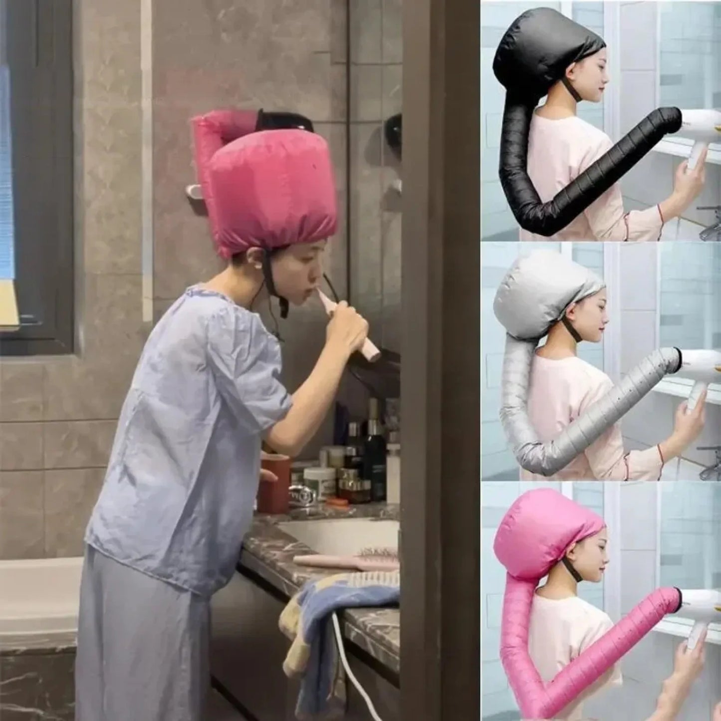 1PCS Hair Dryer Hair Hat Electric Hair Dryer Hair Dryer Hat Can Be Connected to a Hair Dryer Bathroom Hair Dryer Hat Heating Hat