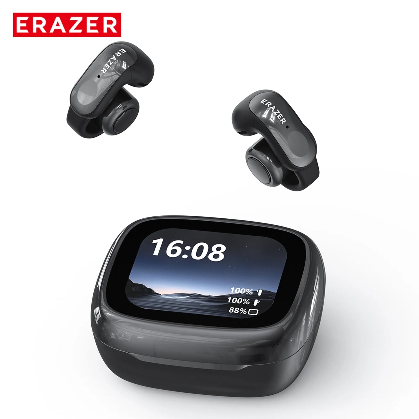Translator ERAZER XF28 Bluetooth V6.0 Open-ear True Wireless EarbudsTranslation Earphones Office Travel,ASMR Headset APP