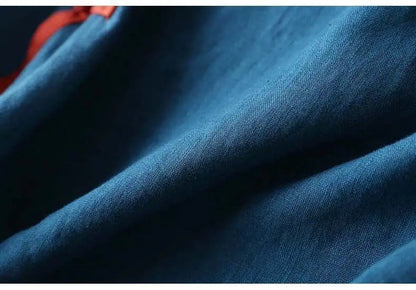 2023 Chinese Style Embroidery Blouse for Women  Summer O-neck Short Sleeve Cotton and  Linen traditional Tang suit Top