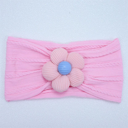 New Flower Nylon Girl Hairband Elastic Soft Baby Headband for Children Turban Headwear for Newborn Baby Kids Hair Accessories