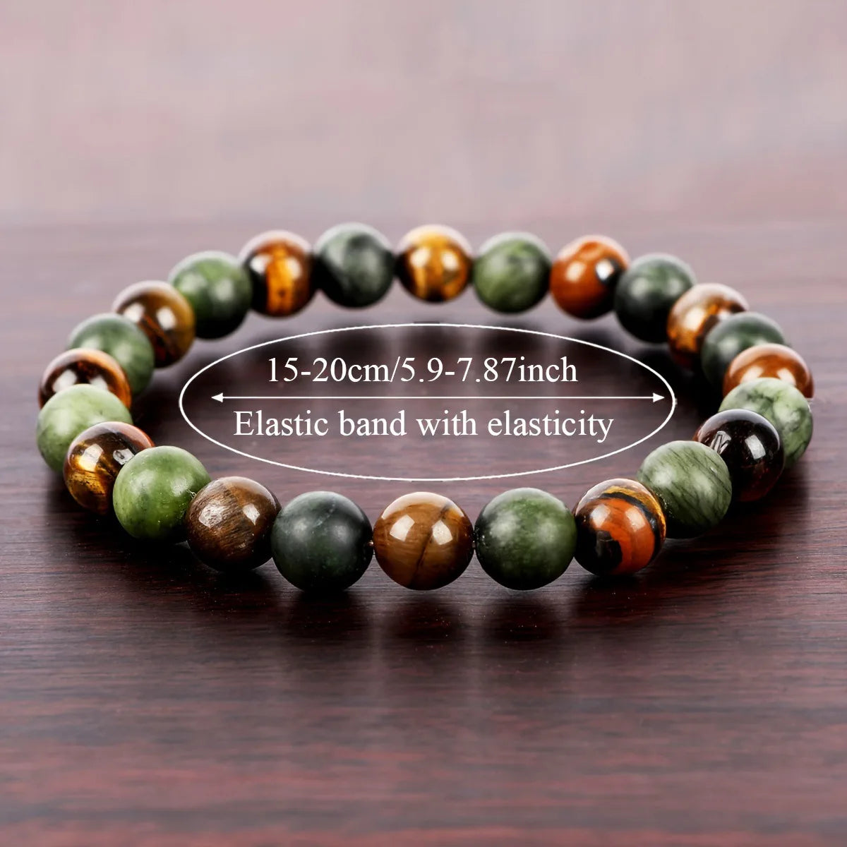 Natural Stone Symbolic Beaded Bracelet Women Men Anxiety Relief Protection Money Spiritual Inner Self-Love Jewelry