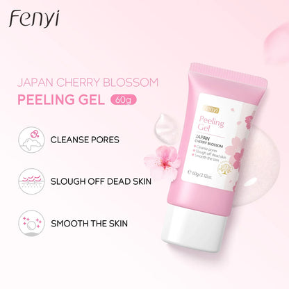 Sakura Face Deep Cleaning Exfoliating Gel Skin Care Whitening Moisturizer Repair Facial Scrub Skin Care 60g
