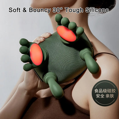 Neck Shoulder Massager Electric Kneading Massager Heated Back Massagers Muscles Massage Pillow Neck Waist Leg Body