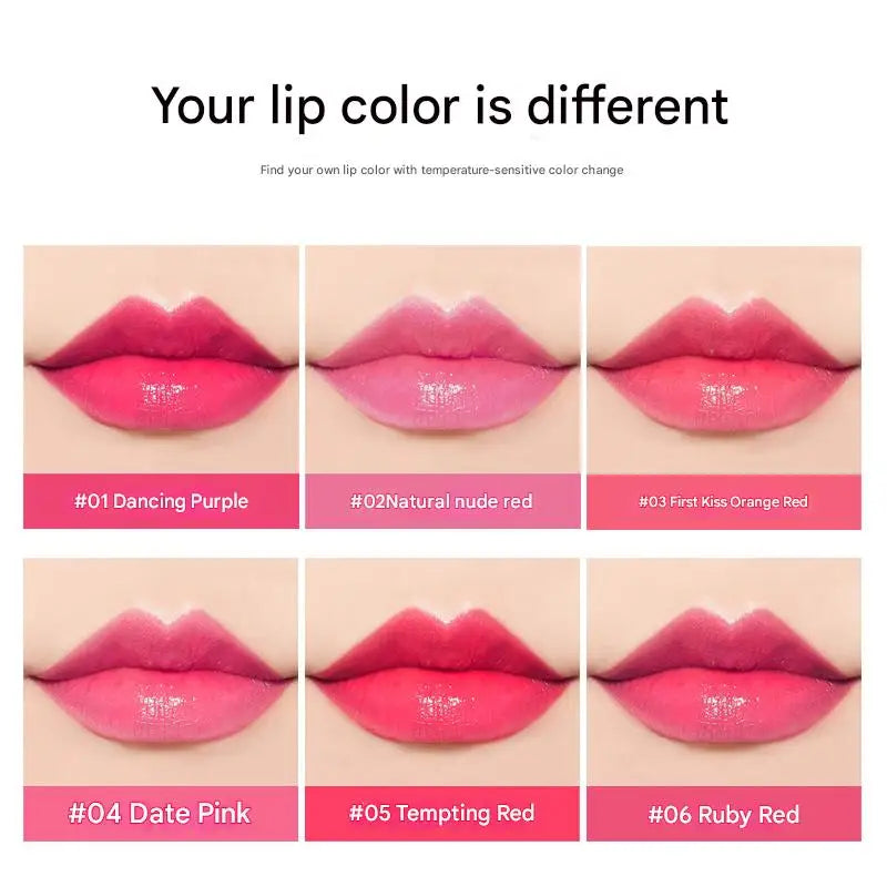VIBELY 7 Color Mood Changing Lip Balm Natural Aloe Vera Long Lasting Moisturizing Lipstick for Women Color-Shifting Makeup