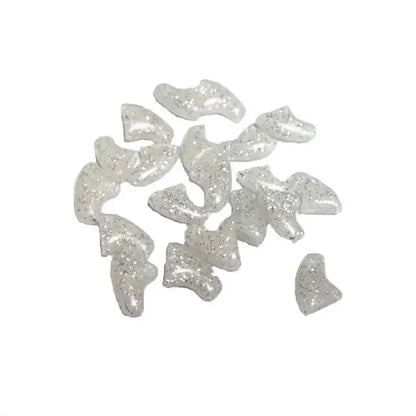 Lovely 20pcs Silicone Soft Cat Nail Caps Cat Nail Covers Pet Claw Paws Caps Adhesive Glue Animal Protection