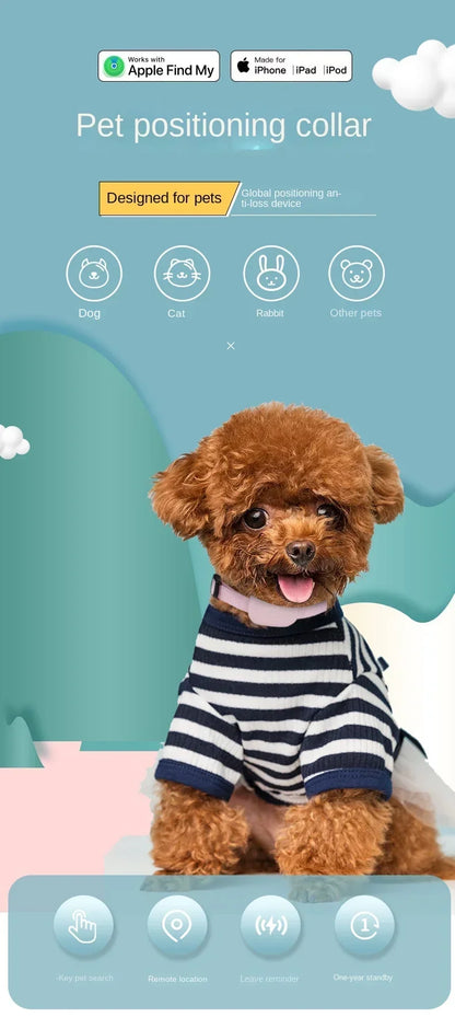 Waterproof Mini Dog Gps Animal Tracking Movement Alert Collars Anti Lost Tracker For Cats And Puppies Remote Global Locator