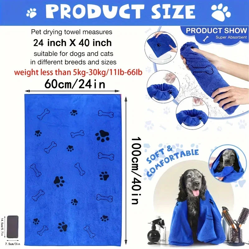 Microfiber Absorbent Pet Towel