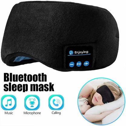 Bluetooth Wireless Headphones Sleeping Eye Mask Earphones Smart Music Sleep Headband Soft Elastic Eye Cover Headset Yoga Travel