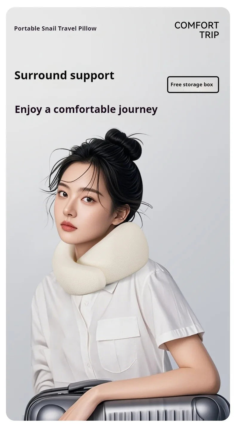 Memory Foam Neck Pillow Neck Support Pillow With Head Cushion Support Camping Neck Protect Soft Memory Foam Head Support