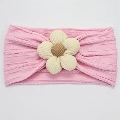 New Flower Nylon Girl Hairband Elastic Soft Baby Headband for Children Turban Headwear for Newborn Baby Kids Hair Accessories