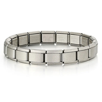 2025 New Men and Women Starry Colors 18 Pieces Italian Charm Fit 9mm Stainless Steel Modular Bracelet Wholesale Jewelry