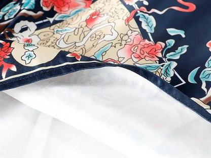 Vintage Maxi Chinese Style Horse Face Skirts for Women Saia One-piece Long Hanfu Pleated Skirt Woman Clothing Faldas Harajuku