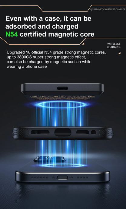 10000mAh Magnetic 3 in 1 Wireless Power Bank 20W USB C Fast Charging External Battery for iPhone 17 16 15 14 Airpods Apple Watch