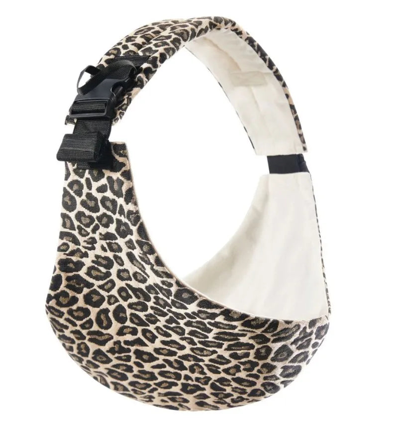 Baby Going Out Safety Carrier Simple Leopard Pattern Portable Front Hug Type Back Baby Out of the Baby Artifact Waist Stool