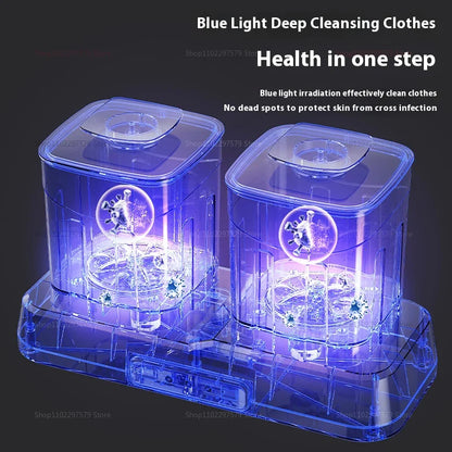 Portable Double-Cup Sock Washing Machine Small Underwear Washing Machine For Home Dormitories Compact No Installation Required