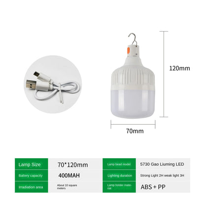 Outdoor USB Rechargeable LED Light Bulb