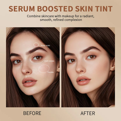 Skin Tint Stick Waterproof Nourishing Solid Tinted Serum Foundation Skin Tint Balm Face Tinted Face Contour Stick Makeup