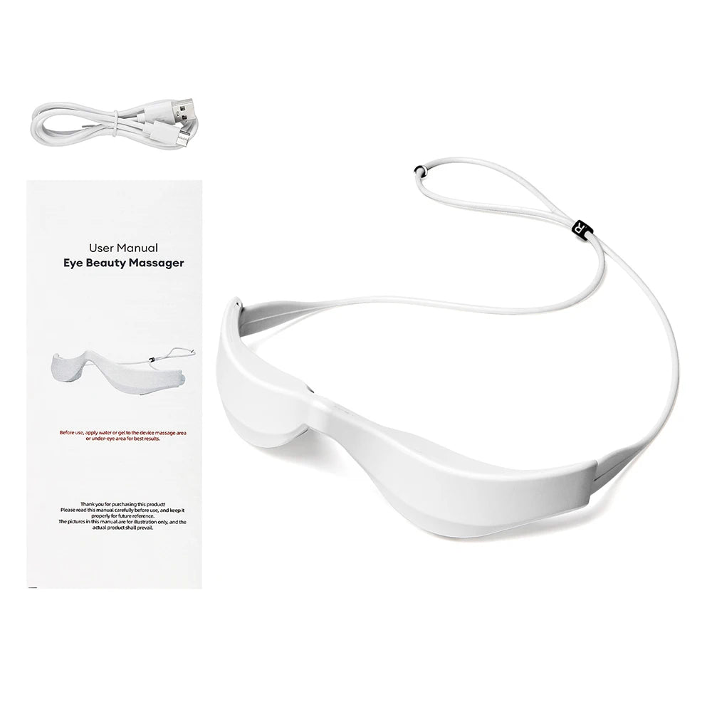 Electric 3D Eyes Massager EMS Eye Massage Glasses Red Light Eye Care Lighten Dark Circles Eye Relax Massager