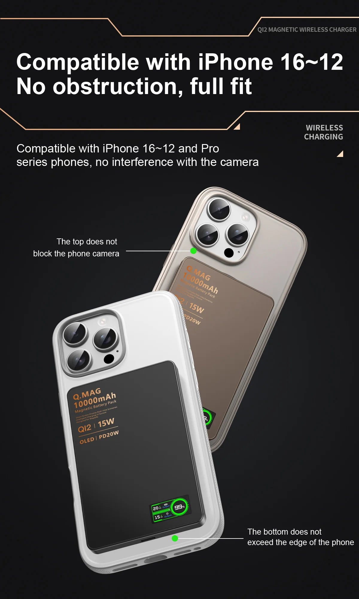 10000mAh Magnetic 3 in 1 Wireless Power Bank 20W USB C Fast Charging External Battery for iPhone 17 16 15 14 Airpods Apple Watch