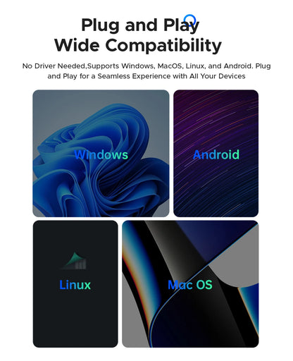 ORICO 2TB Portable SSD, Up to 2000MB/s, USB 3.2 Gen 2x2, Ultra-Mini, Compact with 2 in 1 USB C Cable, External Solid State Drive