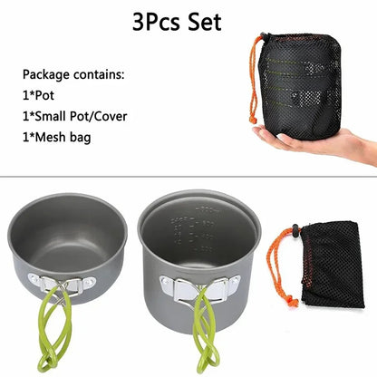 Outdoor Camping Cooking Set Optional Stove Combo Portable Cookware Tableware For Hiking Picnic Backpacking BBQ Supplies